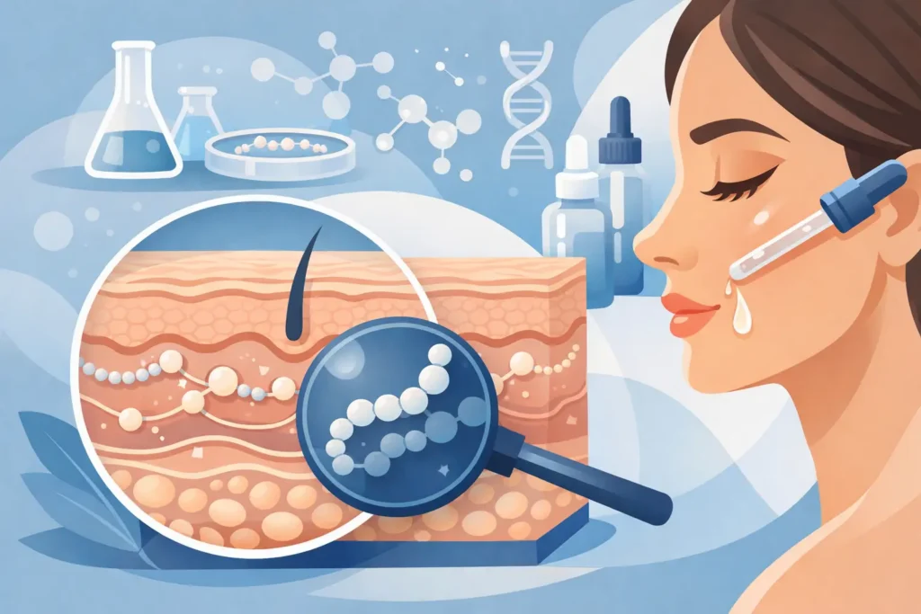 Aesthetic Peptides in Skin Biology Research