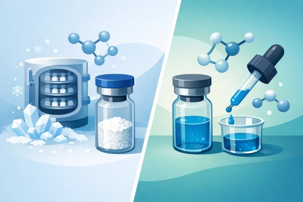 Lyophilized Versus Liquid Peptides: What to Know